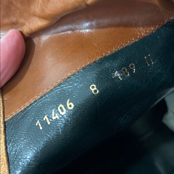 Joan & David Leather slip on tassel zip up back Boots Made in Italy size 8 - Picture 16 of 16